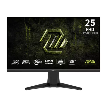 MSI Monitor GAMING MAG 255F X24 24,5" FHD Rapid IPS 1920x1080, 16:9, 240Hz, 1000:1, 0,5ms, 2x HDMI, DP, Black