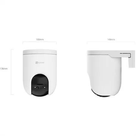 EZVIZ CS-H8C PRO 3K 5MP Ultra HD Kültéri kamera, 2880x1620, 360° panoráma látás, automatikus zoom követés, Wi-fi