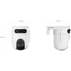   EZVIZ CS-H9C 3MP+3MP DUAL kültéri kamera, 360° panoráma látás, automatikus zoom követés, Wi-fi, vízálló