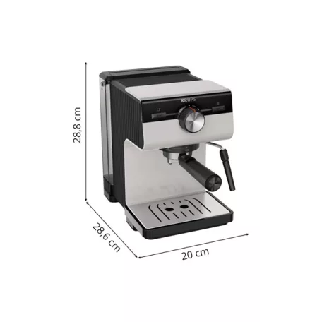 KRUPS XP381B10 Authentic Karos kávéfőző, Szürke/Fekete