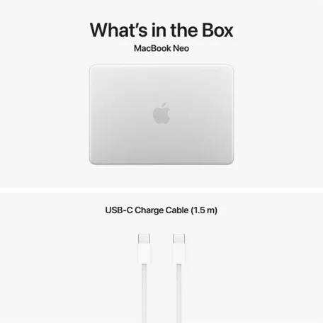 Apple Macbook NEO, 13" A18 PRO , 8GB/256GB -  Silver - HUN KB