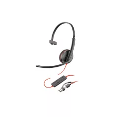   HP POLY fejhallgató Blackwire 3220 sztereó USB-C+USB-C/USB-A adapter (Bulk)