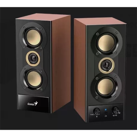 GENIUS 2.0 Hangszóró SP-HF800BT Jack 20 Watt Fa színű, Bluetooth