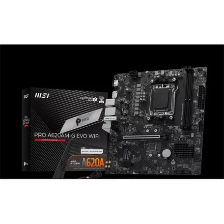 MSI Alaplap AM5 PRO A620AM-G EVO WIFI AMD A620, mATX