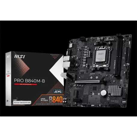 MSI Alaplap AM5 PRO B840M-B AMD B840, mATX