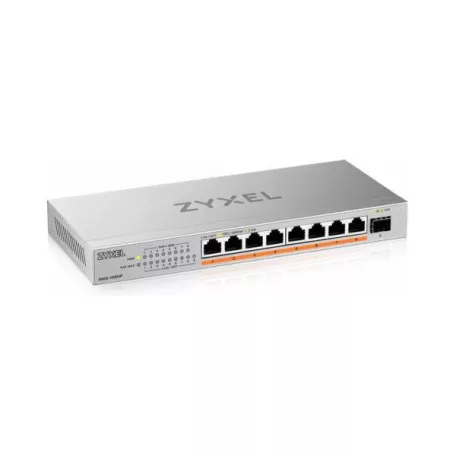 ZYXEL Switch 8x2500Mbps(8xPOE++) + 1xSFP+  Fémházas Asztali, XMG-108HP-EU0101F