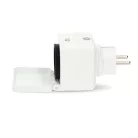 Nedis WIFIPO130FWT kültéri okos konnektor, Wi-Fi, IP44, fogyasztás mérő, 3680 W, földelt érintkező, Android™ / IOS