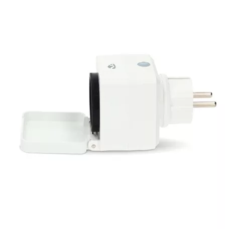 Nedis WIFIPO130FWT kültéri okos konnektor, Wi-Fi, IP44, fogyasztás mérő, 3680 W, földelt érintkező, Android™ / IOS