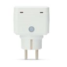 Nedis WIFIPO130FWT kültéri okos konnektor, Wi-Fi, IP44, fogyasztás mérő, 3680 W, földelt érintkező, Android™ / IOS