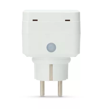 Nedis WIFIPO130FWT kültéri okos konnektor, Wi-Fi, IP44, fogyasztás mérő, 3680 W, földelt érintkező, Android™ / IOS