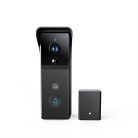 Nedis WIFICDP21BK WIFI videó kapucsengő (kapu telefon), 3MP Full HD 1296p, felhőtárhely / microSD foglalat, akkumulátor