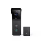 Nedis WIFICDP21BK WIFI videó kapucsengő (kaputelefon), 3MP Full HD 1296p, felhőtárhely / microSD foglalat, akkumulátor