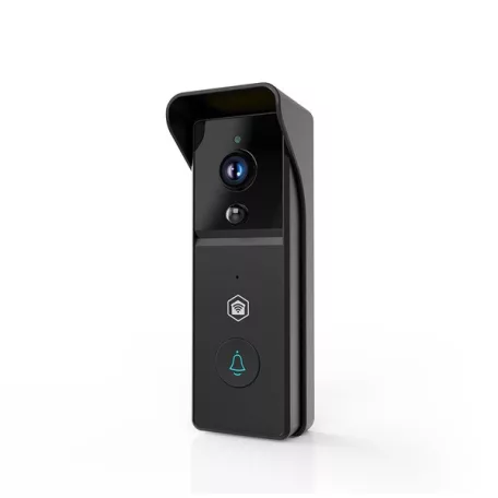 Nedis WIFICDP21BK WIFI videó kapucsengő (kaputelefon), 3MP Full HD 1296p, felhőtárhely / microSD foglalat, akkumulátor