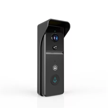Nedis WIFICDP21BK WIFI videó kapucsengő (kaputelefon), 3MP Full HD 1296p, felhőtárhely / microSD foglalat, akkumulátor