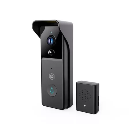 Nedis WIFICDP21BK WIFI videó kapucsengő (kaputelefon), 3MP Full HD 1296p, felhőtárhely / microSD foglalat, akkumulátor