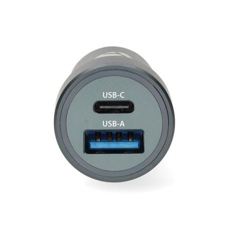 Nedis CCH1C1A48W szivargyújtós autós töltő, 48 W | 1,5 / 2,0 / 3,0 A, USB-A / USB-C, automatikus feszültségválasztás