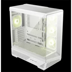   MSI Ház ATX PANO 130R PZ, 4xARGB ventilátor, Tápegység nélkül, üvegfalú, fekete