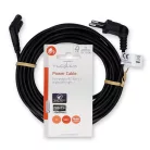 Nedis CEGL11055BK50 tápkábel, Euro dugó,  IEC-320-C7,  pipa, szögben balra, 5m, fekete