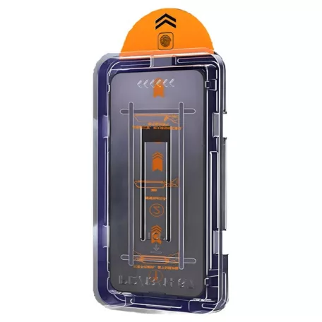 BLACKBIRD Kijelzővédő Üvegfólia 9H PRIVANCY FEKETE applikátorral Iphone 15PROMAX készülékhez