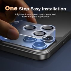   BLACKBIRD Kameravédő Üvegfólia 9H fekete kerettel applikátorral Iphone 17 AIR készülékhez