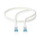 Nedis CCTB85321AL05 UTP / FTP Cat6 patch kábel, RJ45 aranyozott érintkezők, LSZH, fonott / PVC, ezüst, hossz 0.5m