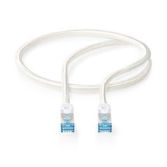   Nedis CCTB85321AL05 UTP / FTP Cat6 patch kábel, RJ45 aranyozott érintkezők, LSZH, fonott / PVC, ezüst, hossz 0.5m