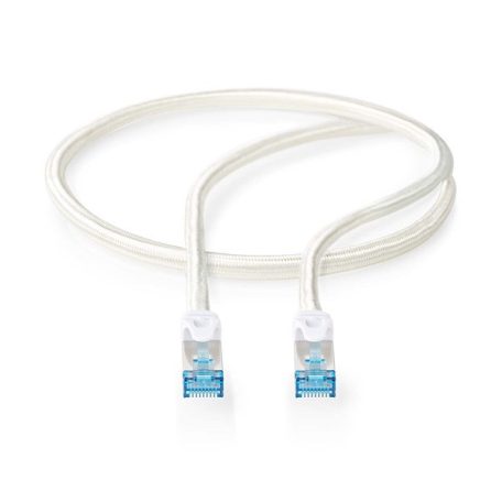 Nedis CCTB85321AL05 UTP / FTP Cat6 patch kábel, RJ45 aranyozott érintkezők, LSZH, fonott / PVC, ezüst, hossz 0.5m