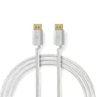 Nedis CCTB37014AL20 DisplayPort 1.4 kábel, displayport dugó - display port dugó, aranyozott csatlakozók, 8K@60Hz, 2m