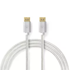   Nedis CCTB37014AL20 DisplayPort 1.4 kábel, displayport dugó - display port dugó, aranyozott csatlakozók, 8K@60Hz, 2m