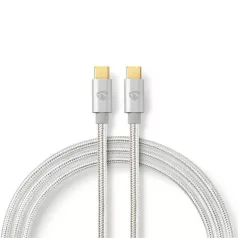  Nedis CCTB64700AL10 USB 3.2 Gen 1, USB-C dugó - USB C (USBC) dugó kábel, 60W, 4K@60Hz, 1m