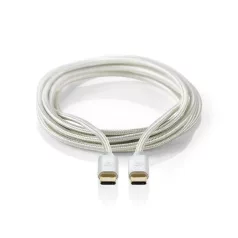   Nedis CCTB64700AL10 USB 3.2 Gen 1, USB-C dugó - USB C (USBC) dugó kábel, 60W, 4K@60Hz, 1m