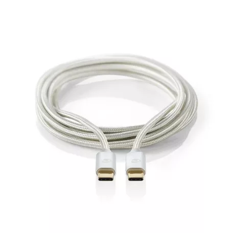 Nedis CCTB64700AL10 USB 3.2 Gen 1, USB-C dugó - USB C (USBC) dugó kábel, 60W, 4K@60Hz, 1m
