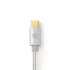 Nedis CCTB64700AL10 USB 3.2 Gen 1, USB-C dugó - USB C (USBC) dugó kábel, 60W, 4K@60Hz, 1m