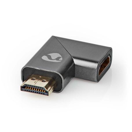 Nedis CVTB34904GY HDMI átalakító adapter, aranyozott, jobbra hajlított, pipa, alumínium borítás