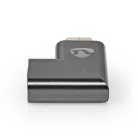 Nedis CVTB34904GY HDMI átalakító adapter, aranyozott, jobbra hajlított, pipa, alumínium borítás