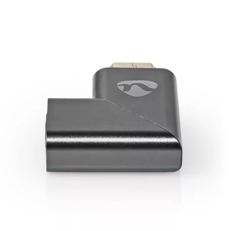 Nedis CVTB34904GY HDMI átalakító adapter, aranyozott, jobbra hajlított, pipa, alumínium borítás