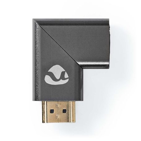 Nedis CVTB34904GY HDMI átalakító adapter, aranyozott, jobbra hajlított, pipa, alumínium borítás