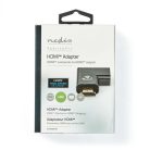 Nedis CVTB34904GY HDMI átalakító adapter, aranyozott, jobbra hajlított, pipa, alumínium borítás