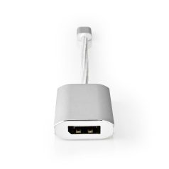   Nedis CCTB64480AL02 USB C (USB-C) - Displayport adapter, aranyozott csatlakozók, USB3.2 Gen 1, 4K@60Hz, 20 cm