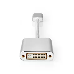   Nedis CCTB37250AL02 Displayport dugó - DVI-D 24+1-Tűs aljzat adapter, aranyozott csatlakozók, 1080p, 20 cm kábel