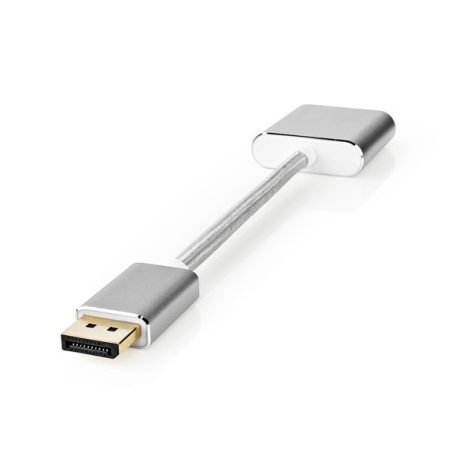 Nedis CCTB37250AL02 Displayport dugó - DVI-D 24+1-Tűs aljzat adapter, aranyozott csatlakozók, 1080p, 20 cm kábel