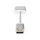 Nedis CCTB37250AL02 Displayport dugó - DVI-D 24+1-Tűs aljzat adapter, aranyozott csatlakozók, 1080p, 20 cm kábel