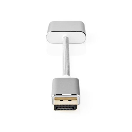 Nedis CCTB37250AL02 Displayport dugó - DVI-D 24+1-Tűs aljzat adapter, aranyozott csatlakozók, 1080p, 20 cm kábel
