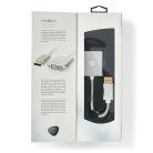 Nedis CCTB37250AL02 Displayport dugó - DVI-D 24+1-Tűs aljzat adapter, aranyozott csatlakozók, 1080p, 20 cm kábel