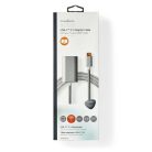 Nedis CCTB64680AL20 USB-C adapter 3.2 Gen 1, aktív tápcsatlakozás, USB C dugó - HDMI aljzat, 4K@60Hz, aranyott,  2 m