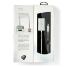 Nedis CCTB64680AL20 USB-C adapter 3.2 Gen 1, aktív tápcsatlakozás, USB C dugó - HDMI aljzat, 4K@60Hz, aranyott,  2 m