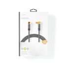 Nedis CSTB40015WT50 koax RF kábel, koax férfi (dugó), koax nő (aljzat), 75 Ohm, Négyszeresen árnyékolt, 5m