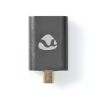 Nedis CVTB34907GY micro HDMI - HDMI adapter, 4K@60Hz, aranyozott, alumínium ház