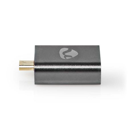 Nedis CVTB34907GY micro HDMI - HDMI adapter, 4K@60Hz, aranyozott, alumínium ház