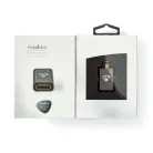 Nedis CVTB34907GY micro HDMI - HDMI adapter, 4K@60Hz, aranyozott, alumínium ház